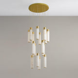 Luminous Alabaster Waterfall Chandelier - CasaraHouse