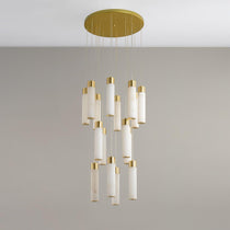 Luminous Alabaster Waterfall Chandelier - CasaraHouse