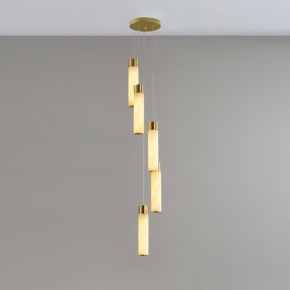 Luminous Alabaster Waterfall Chandelier - CasaraHouse