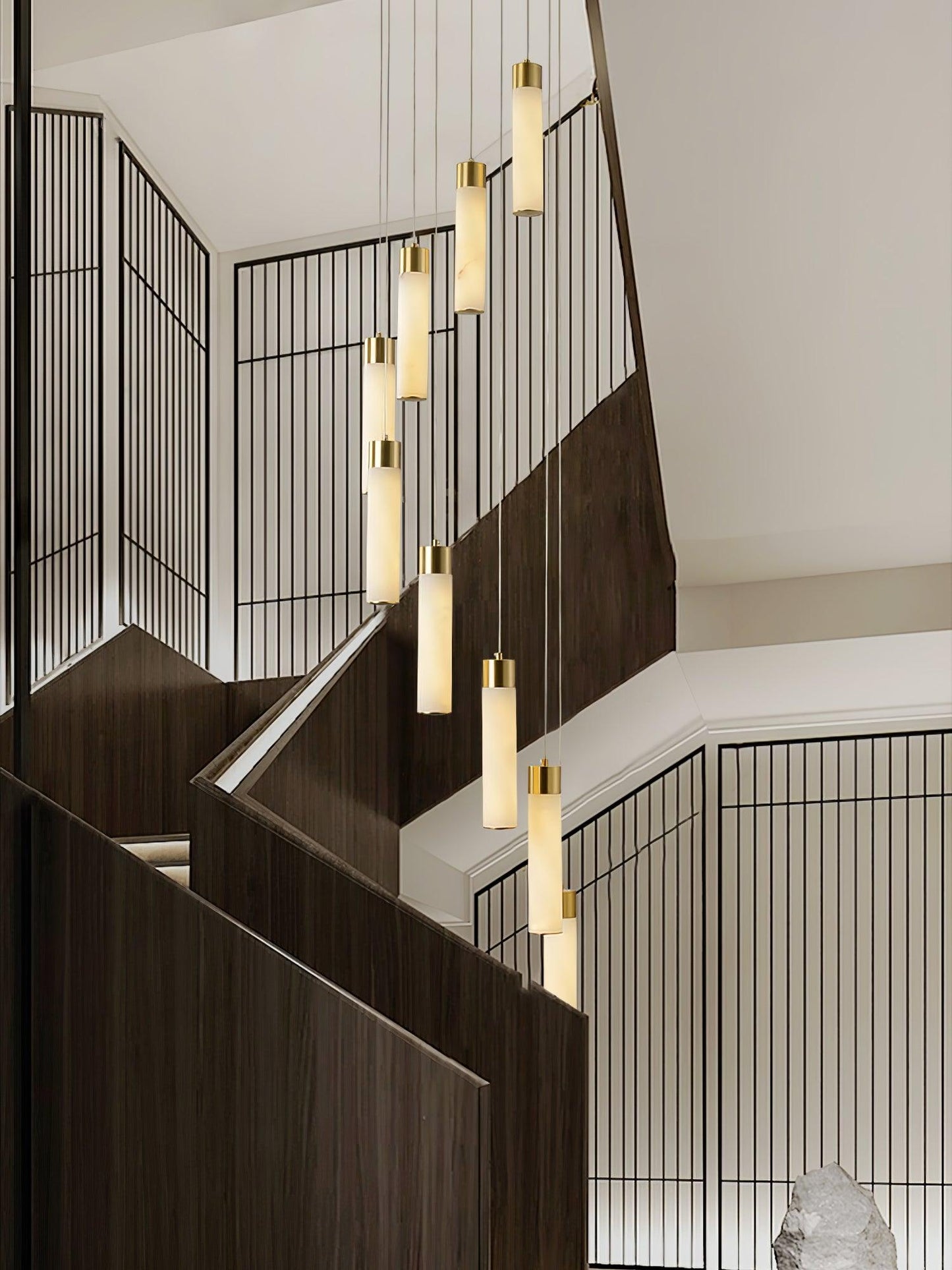 Luminous Alabaster Waterfall Chandelier - CasaraHouse