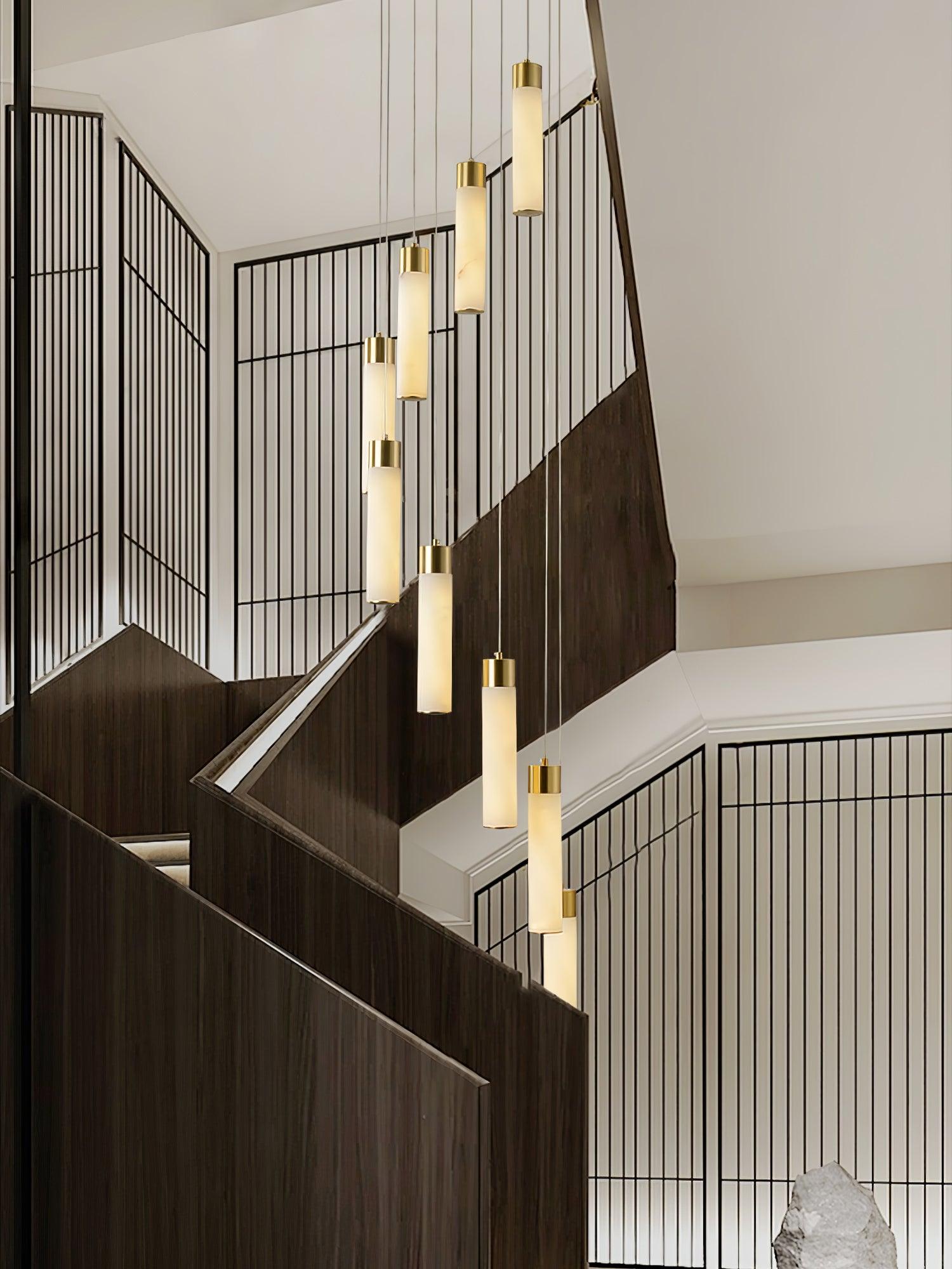Luminous Alabaster Waterfall Chandelier - CasaraHouse