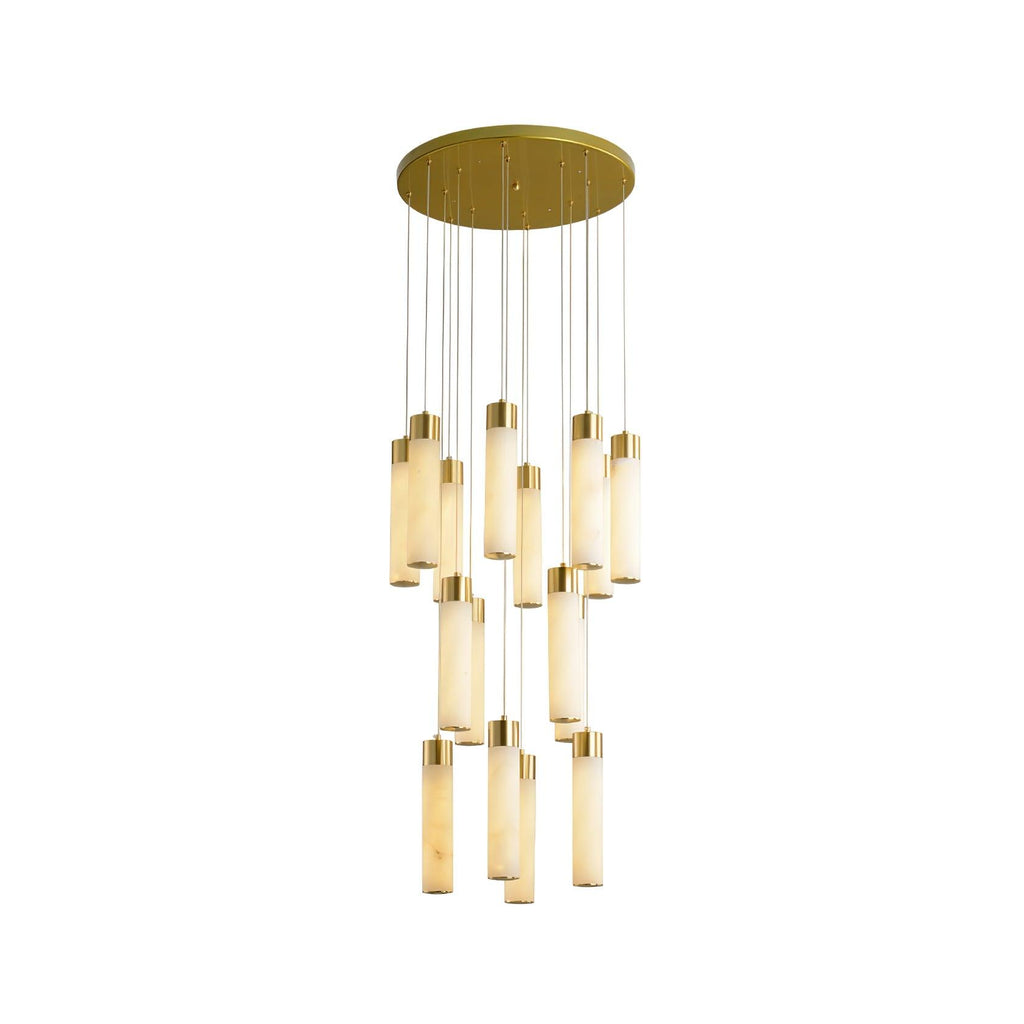 Luminous Alabaster Waterfall Chandelier - CasaraHouse