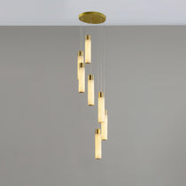 Luminous Alabaster Waterfall Chandelier - CasaraHouse