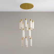 Luminous Alabaster Waterfall Chandelier - CasaraHouse