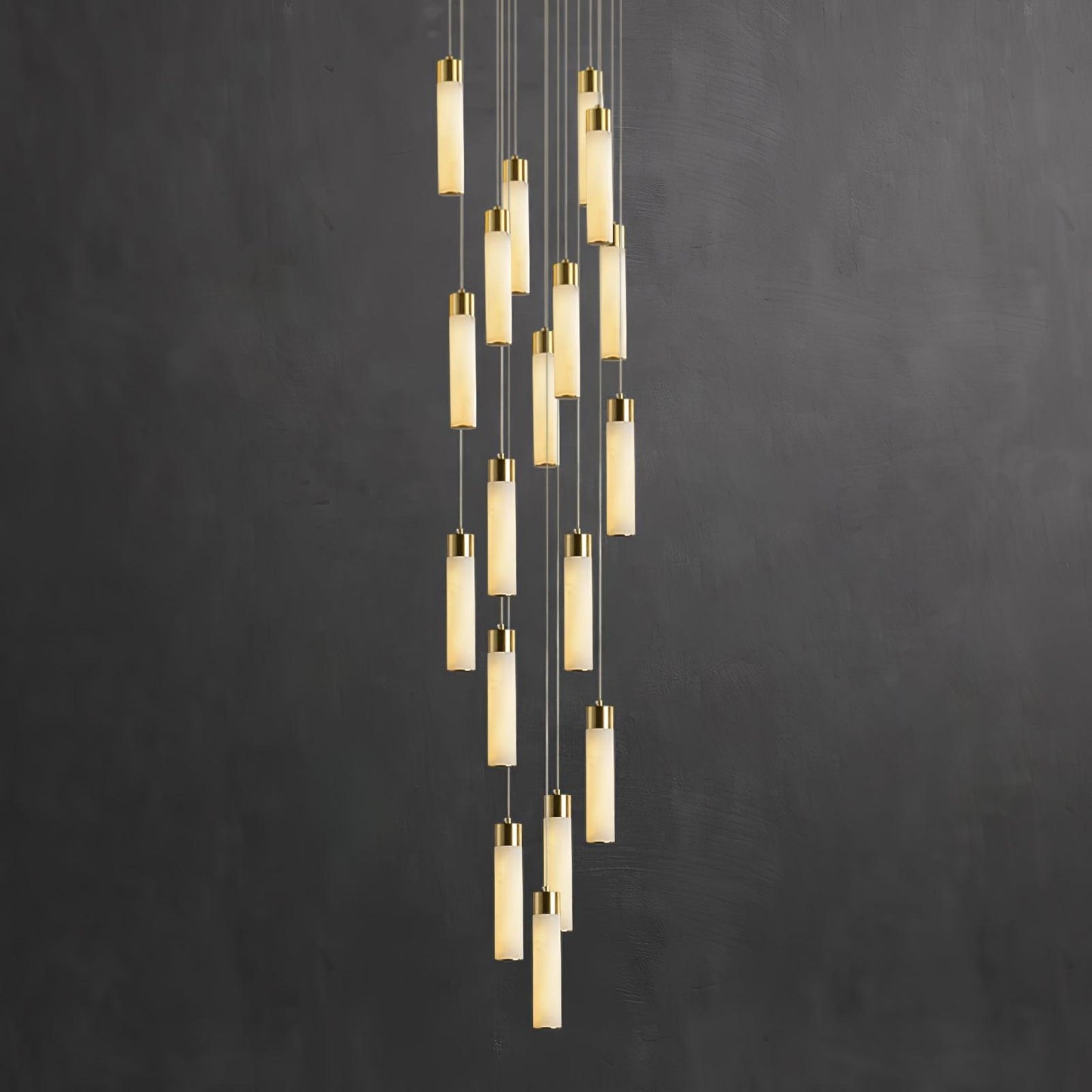 Luminous Alabaster Waterfall Chandelier - CasaraHouse