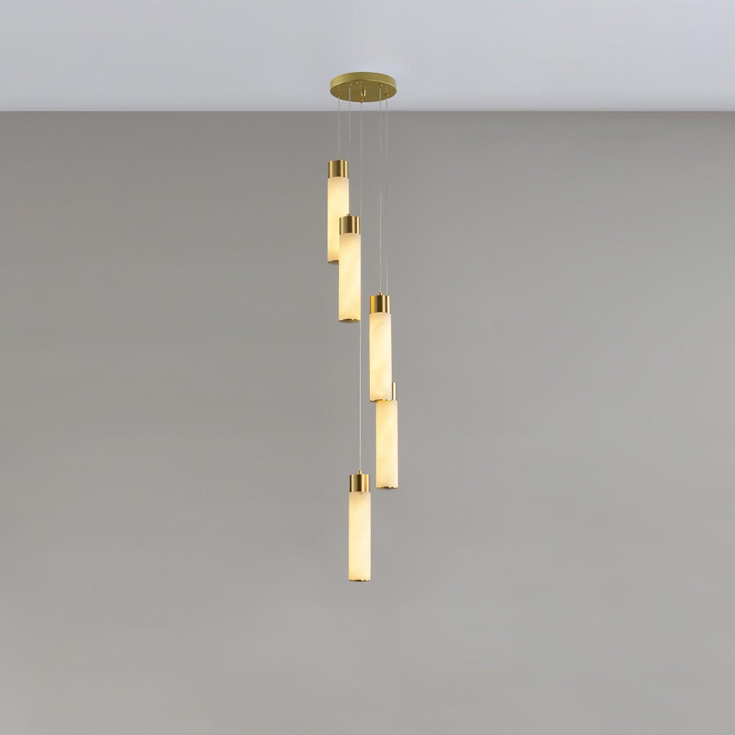 Luminous Alabaster Waterfall Chandelier - CasaraHouse