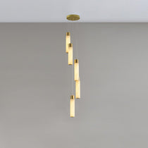 Luminous Alabaster Waterfall Chandelier - CasaraHouse