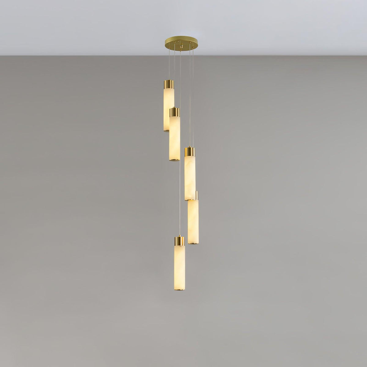 Luminous Alabaster Waterfall Chandelier - CasaraHouse