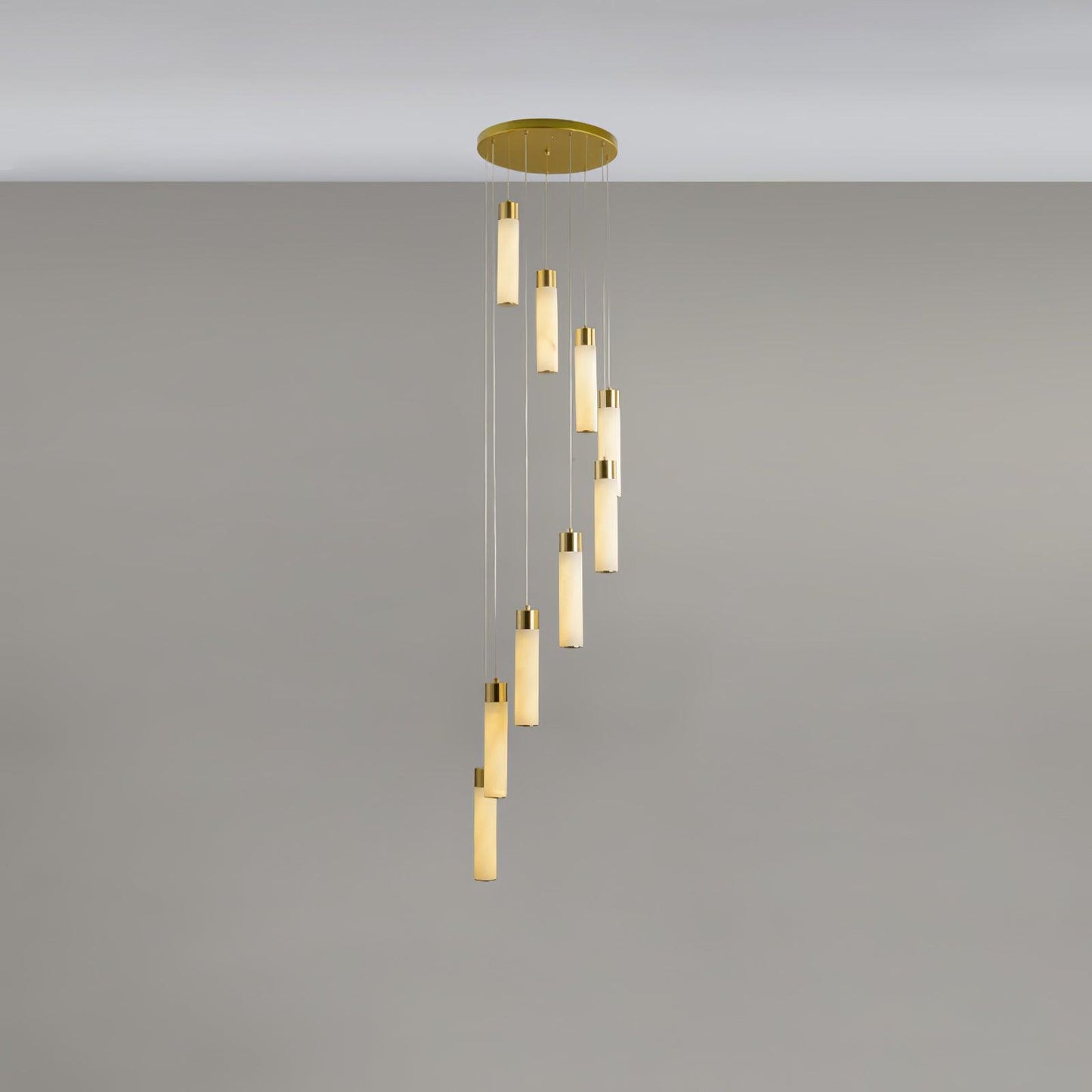 Luminous Alabaster Waterfall Chandelier - CasaraHouse