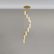Luminous Alabaster Waterfall Chandelier - CasaraHouse