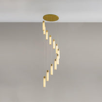 Luminous Alabaster Waterfall Chandelier - CasaraHouse
