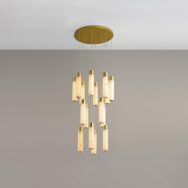 Luminous Alabaster Waterfall Chandelier - CasaraHouse