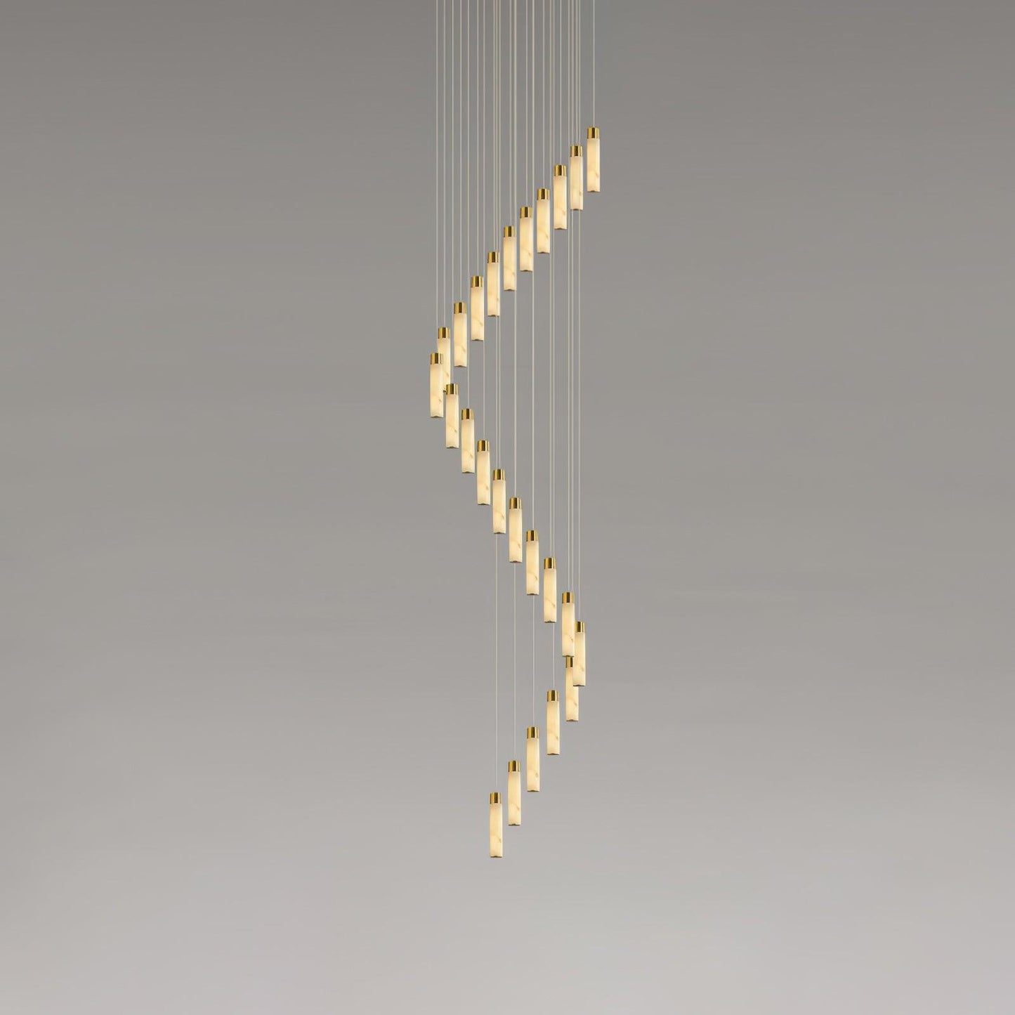 Luminous Alabaster Waterfall Chandelier - CasaraHouse