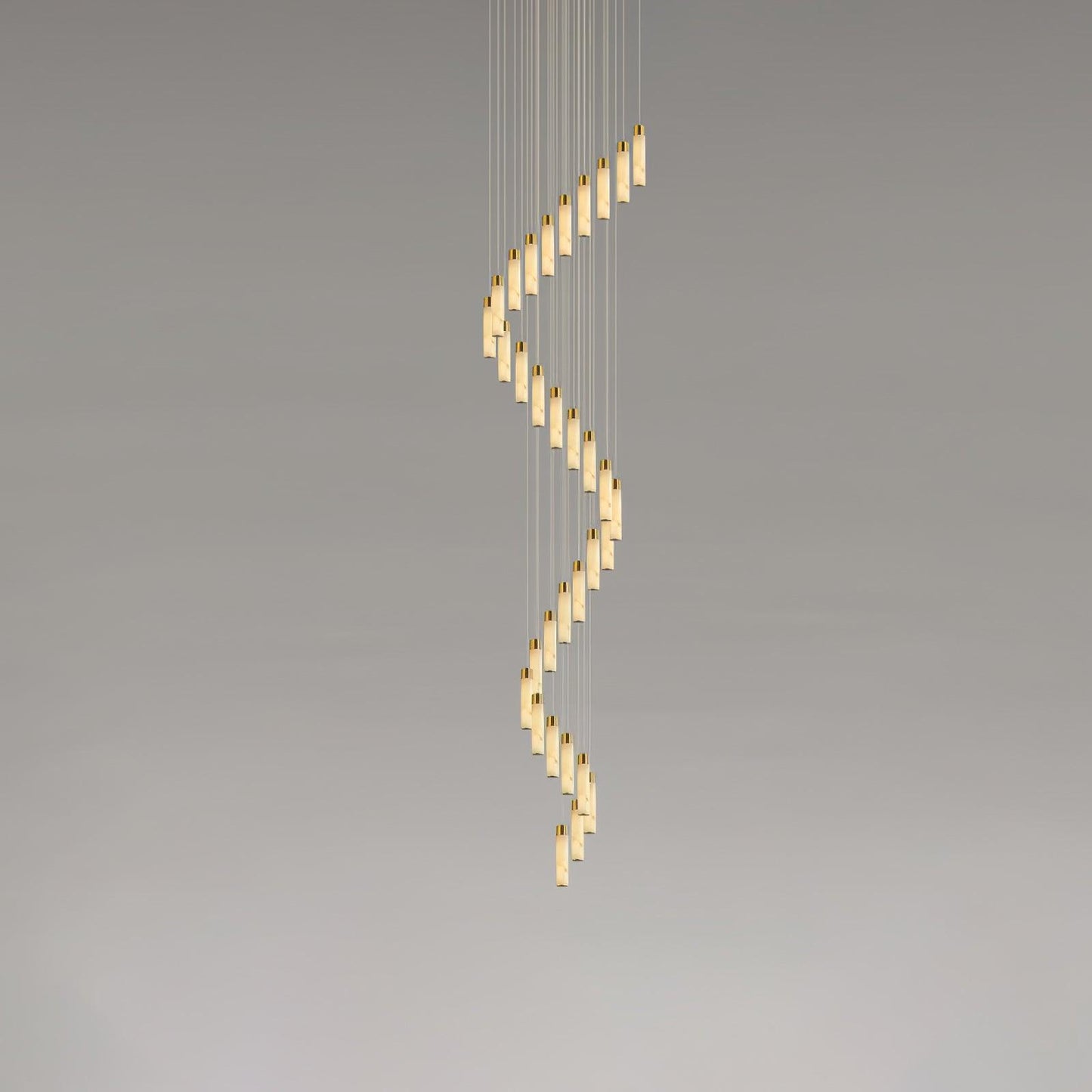 Luminous Alabaster Waterfall Chandelier - CasaraHouse