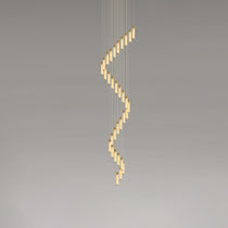Luminous Alabaster Waterfall Chandelier - CasaraHouse