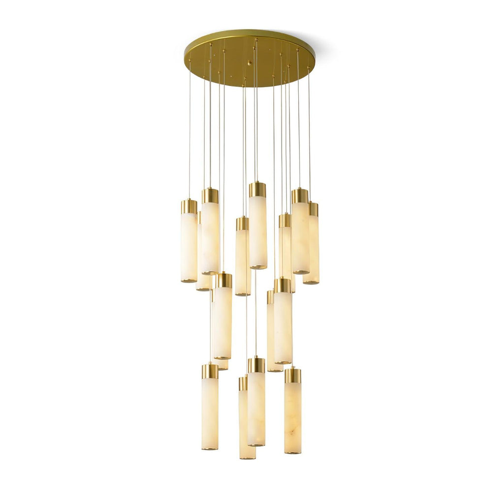 Luminous Alabaster Waterfall Chandelier - CasaraHouse