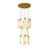 Luminous Alabaster Waterfall Chandelier - CasaraHouse