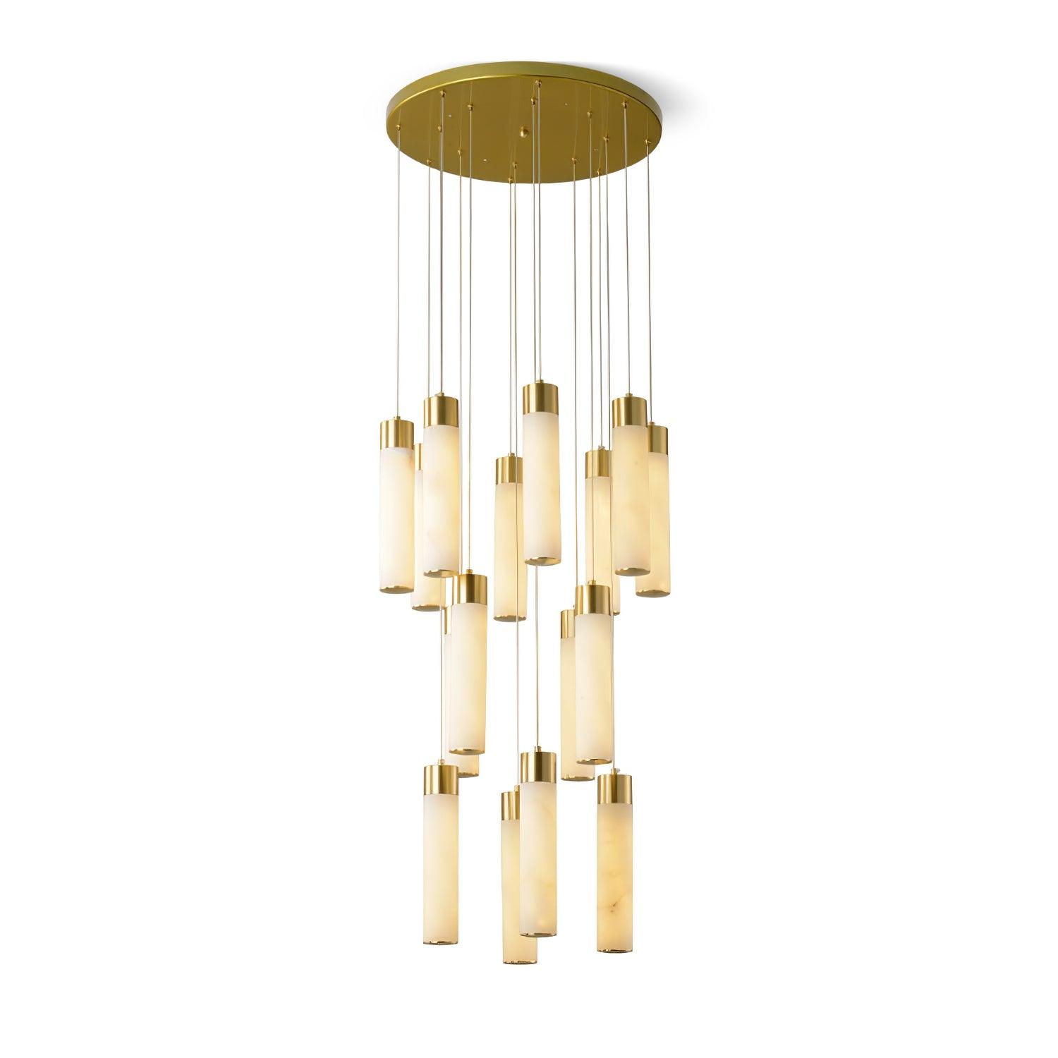 Luminous Alabaster Waterfall Chandelier - CasaraHouse