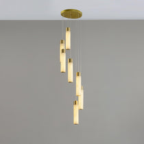 Luminous Alabaster Waterfall Chandelier - CasaraHouse
