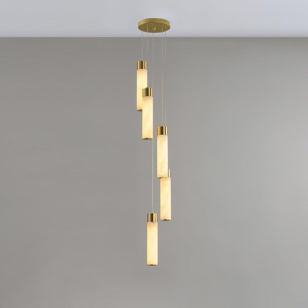 Luminous Alabaster Waterfall Chandelier - CasaraHouse