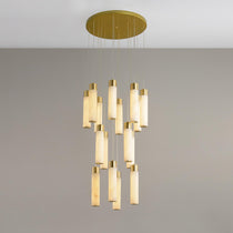 Luminous Alabaster Waterfall Chandelier - CasaraHouse