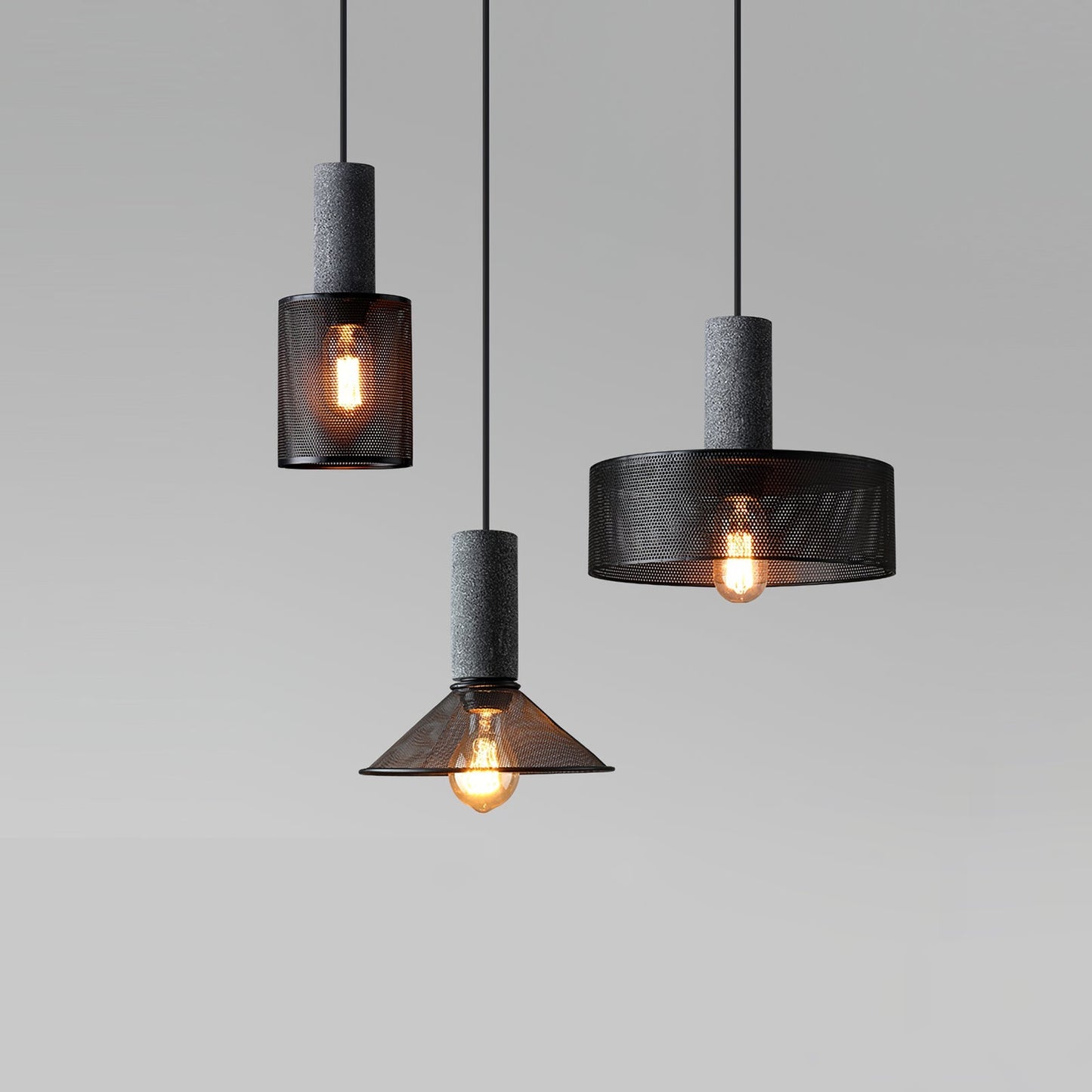 Cemra Industrial Mesh Pendant Light - CasaraHouse