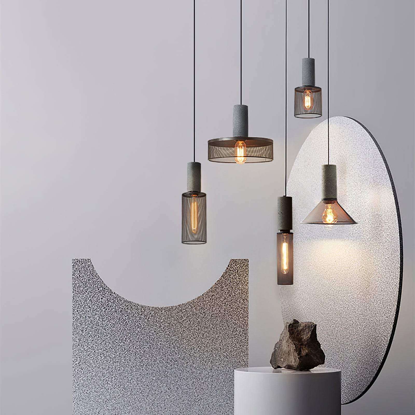 Cemra Industrial Mesh Pendant Light Secondary image