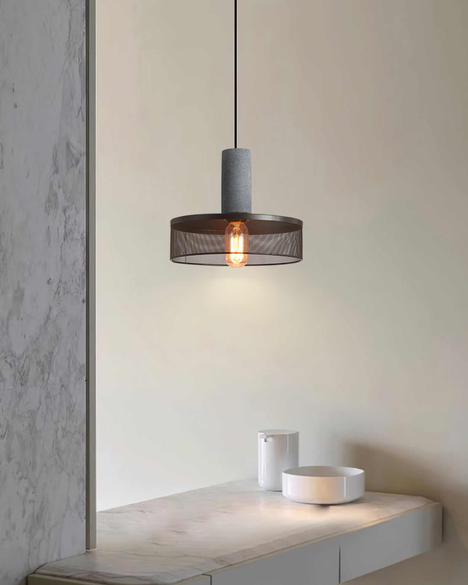 Cemra Industrial Mesh Pendant Light - CasaraHouse