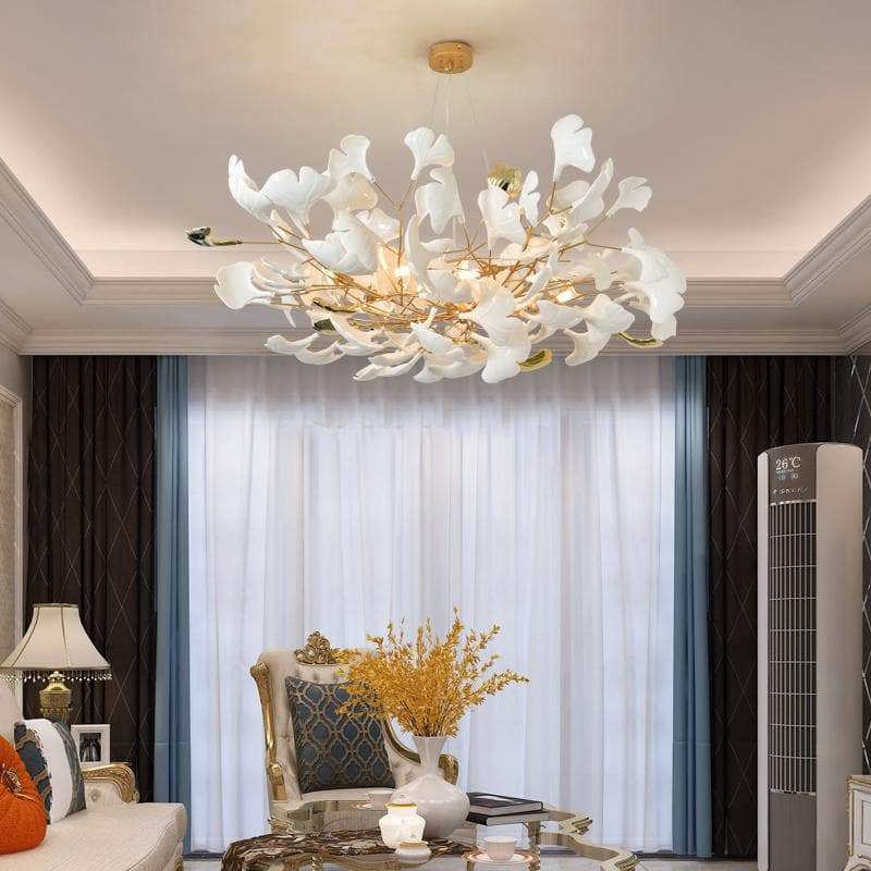 Ceramic Ginkgo Petal Chandelier D Secondary image