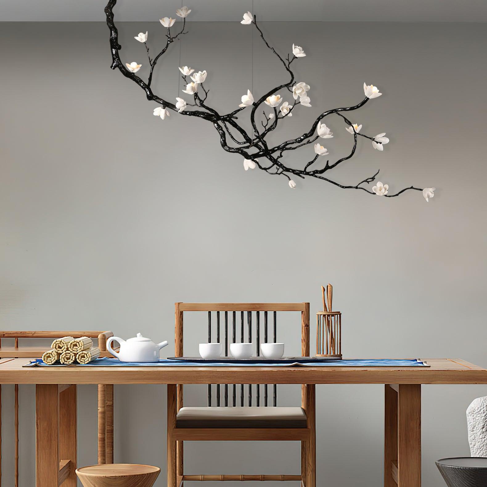 Exquisite Ceramic Flower Chandelier Secondary image