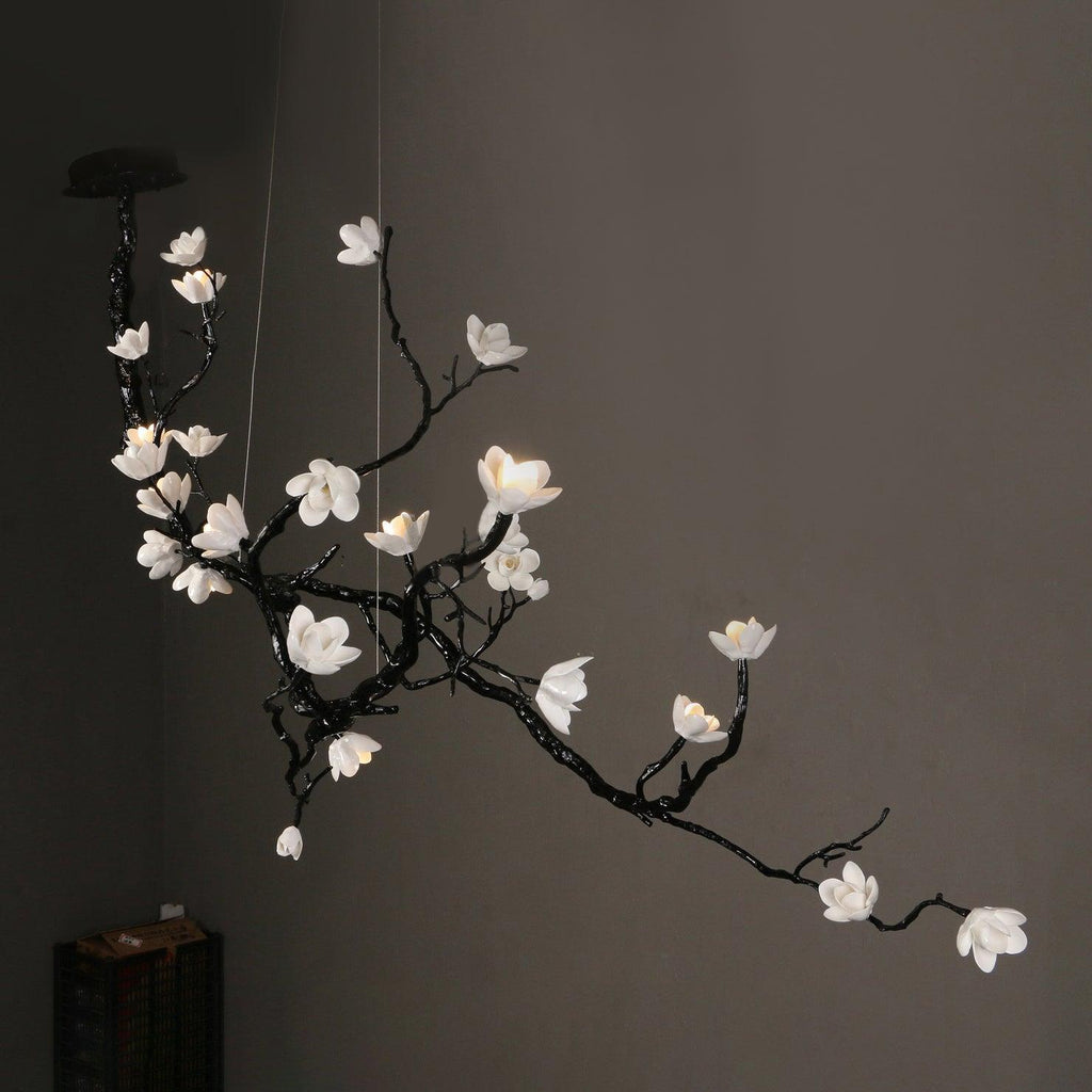 Exquisite Ceramic Flower Chandelier - CasaraHouse