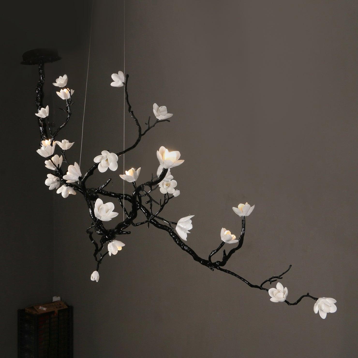 Exquisite Ceramic Flower Chandelier - CasaraHouse
