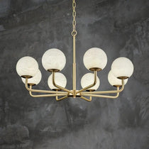 Alabaster Modern Global Dining Chandelier