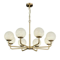 Alabaster Modern Global Dining Chandelier