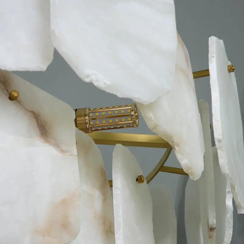 Spain Alabaster Flake Modern Living Room Chandeliers