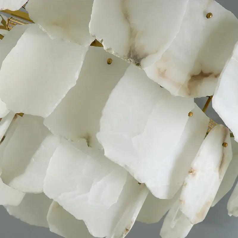 Spain Alabaster Flake Modern Living Room Chandeliers