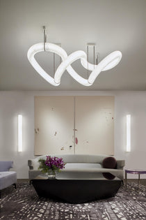 Glacera Designer Inspired Alabaster Chandelier Light For Living Room 35'' 55'' 56'' 70'' 96''W