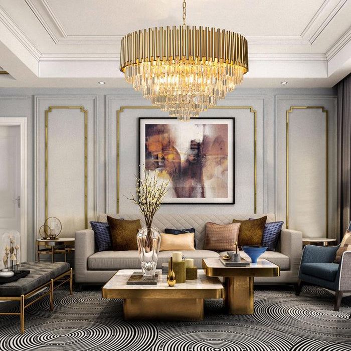 Chloe Gold Modern Chandelier Secondary image