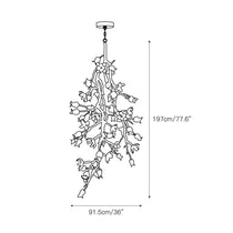 Churippu Branch Brass Chandelier