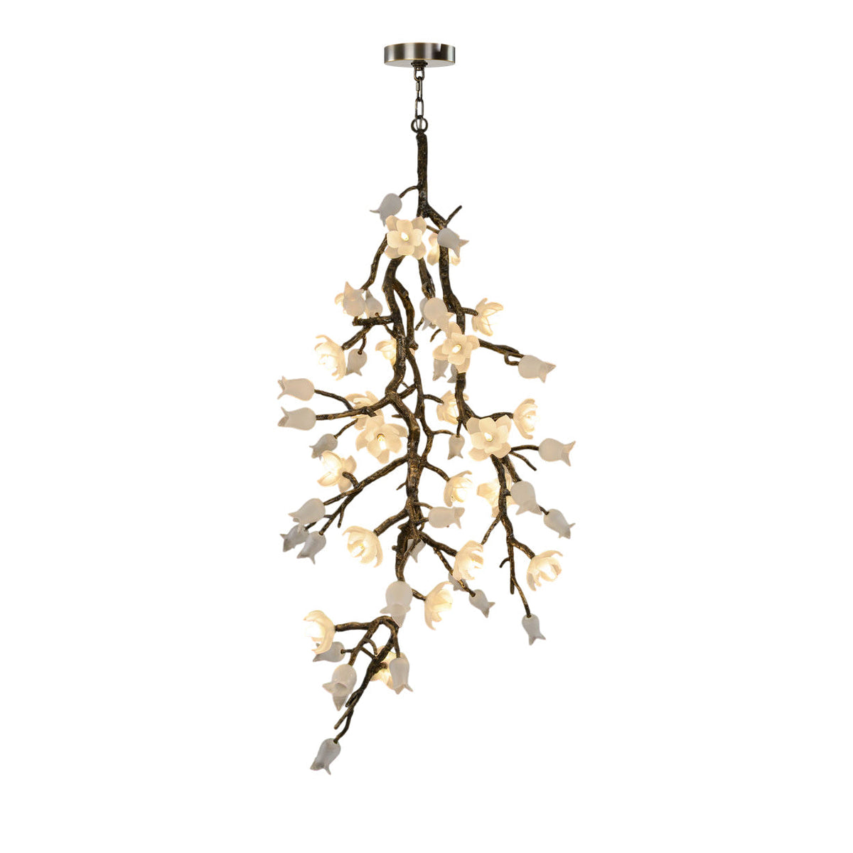 Churippu Branch Brass Chandelier