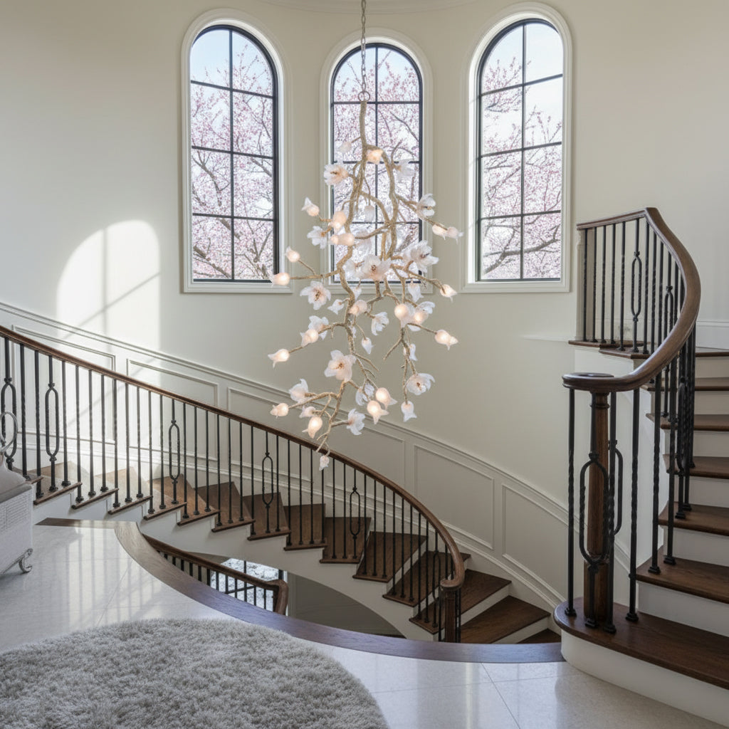 Churippu Branch Brass Chandelier