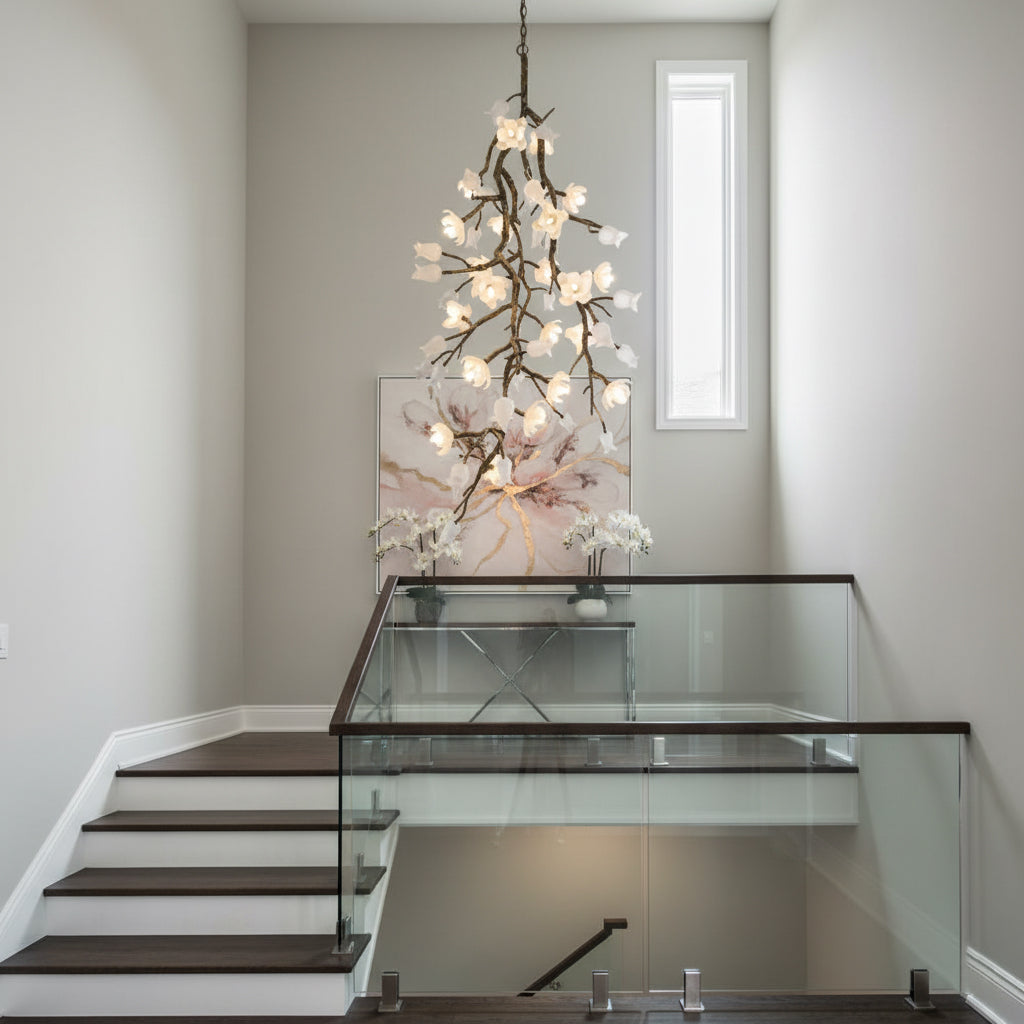 Churippu Branch Brass Chandelier