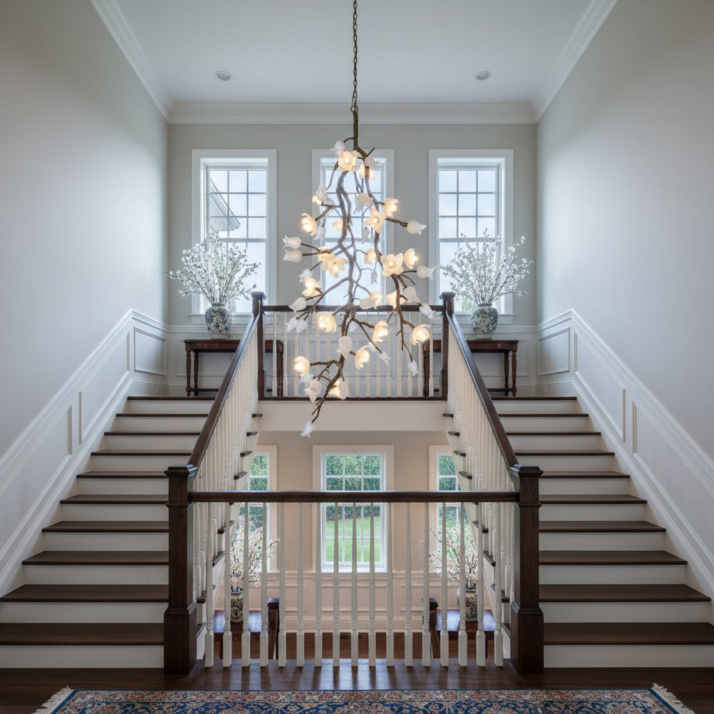 Churippu Branch Brass Chandelier