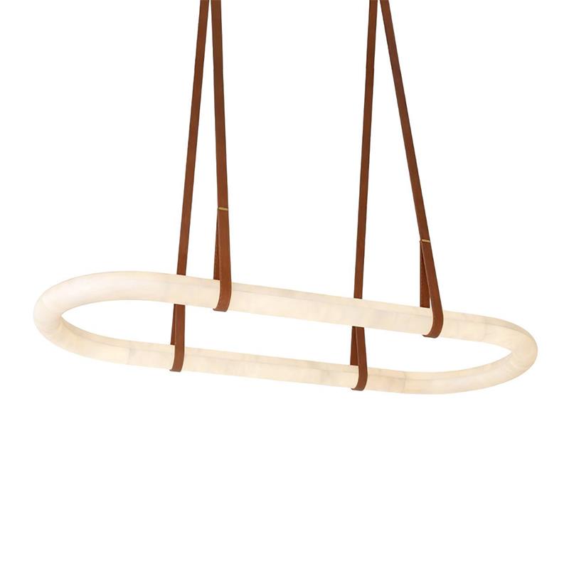 Circle Alabaster Chandelier