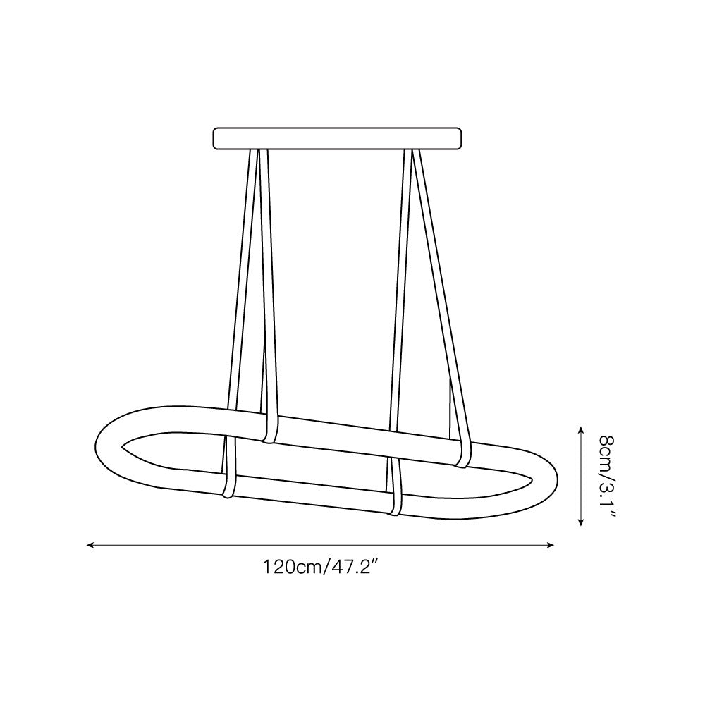 Circle Alabaster Chandelier