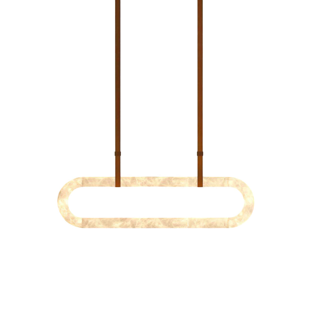 Circle Alabaster Chandelier