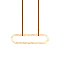 Circle Alabaster Chandelier