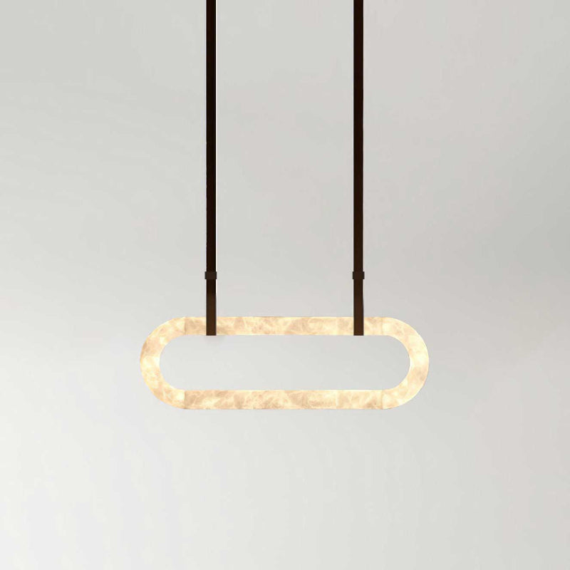 Circle Alabaster Chandelier