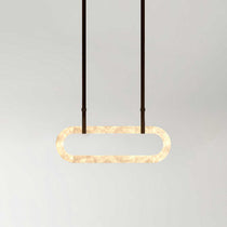 Circle Alabaster Chandelier