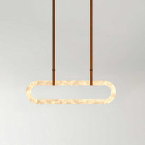 Circle Alabaster Chandelier